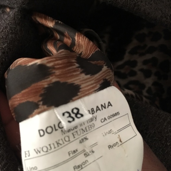 Brown Dolce and Gabbana blaze size 38. Leopard - Picture 7 of 7